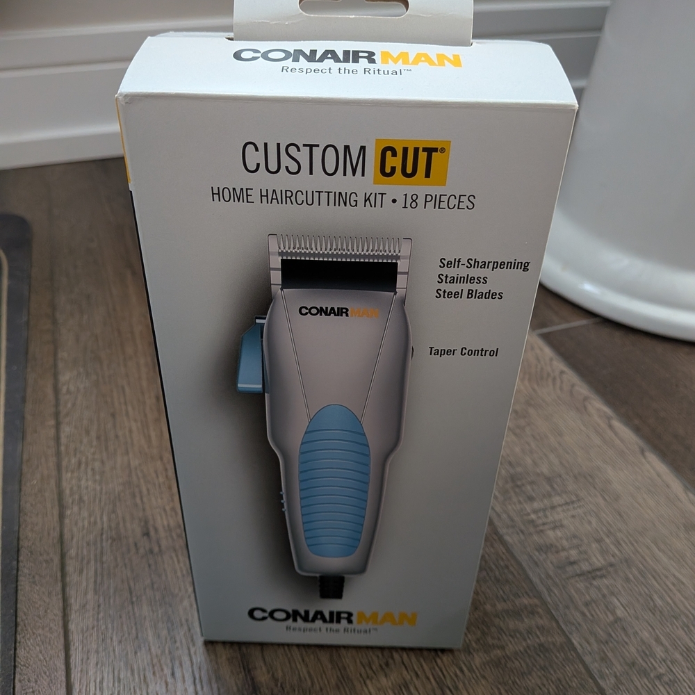 ConairMAN Custom Cut Haircutting Kit - Blue and Gray